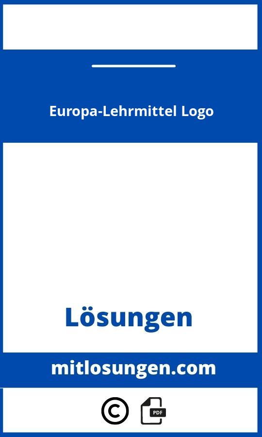 Europa-Lehrmittel Logo Lösungen Pdf