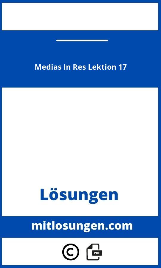 Medias In Res Lektion 17 Lösungen